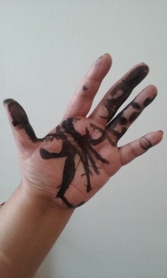 inky hand